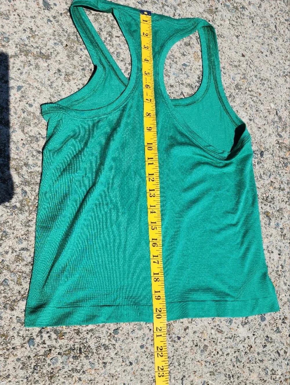 lululemon athletica Swiftly Tech Teal Green Racerback Fitness Tank Top sz 6